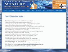 Tablet Screenshot of openwaterswimmingmastery.com